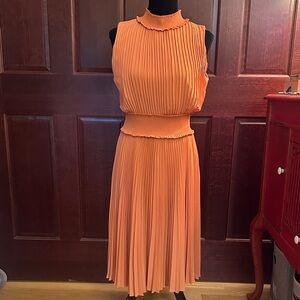 Gorgeous Muted Orange Sleeveless Dress